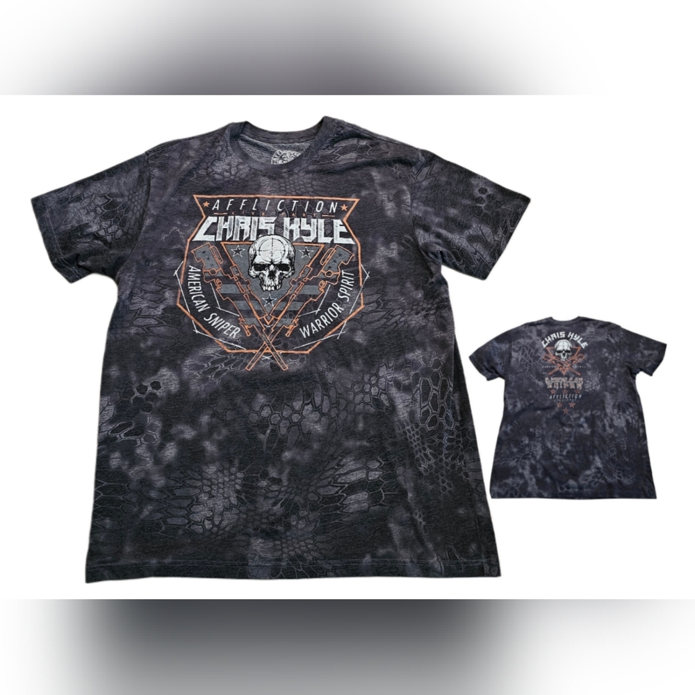 Affliction Chris Kyle American Sniper Warrior Spirit Live Fast T-Shirt Men 2XL
